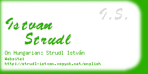 istvan strudl business card
